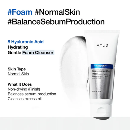 Anua – 8 Hyaluronic Acid Moisturizing Gentle Gel Cleanser