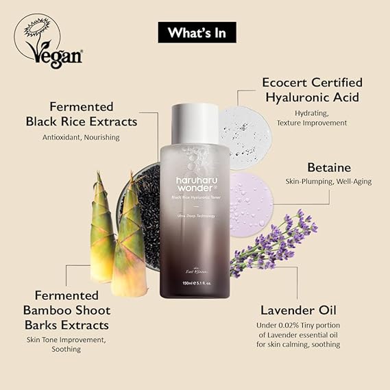 Haruharu Wonder – Black Rice Hyaluronic Toner, 150ml