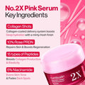 Numbuzin – No.2 Rose PDRN Collagen 2X Plumping Serum, 30ml