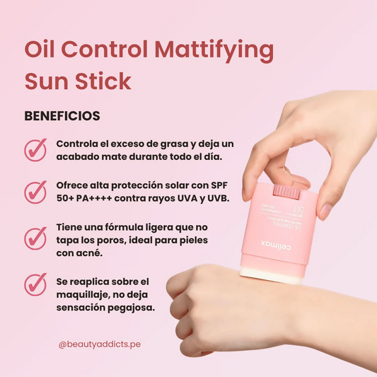 Celimax - Oil Control Mattifying Sun Stick SPF50+, 19g