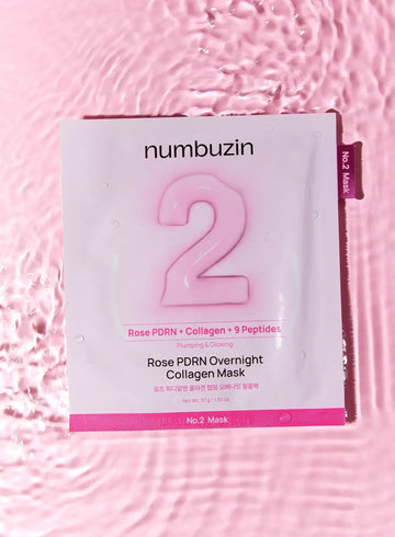 Numbuzin - No.2 Rose PDRN Overnight Collagen Mask, 37g, 1 piece